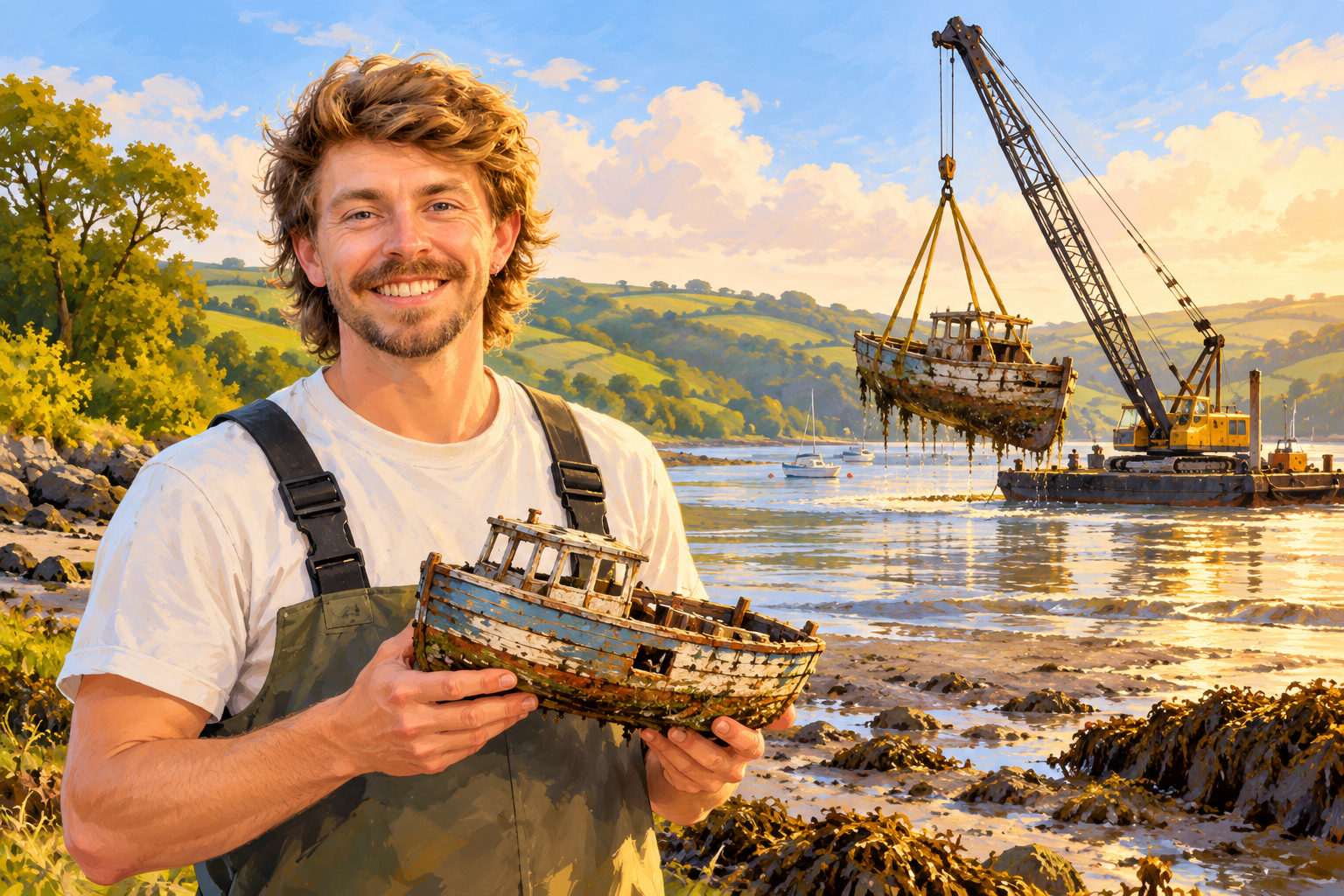 Teifi clean-up removes 37 abandoned boats from the estuary