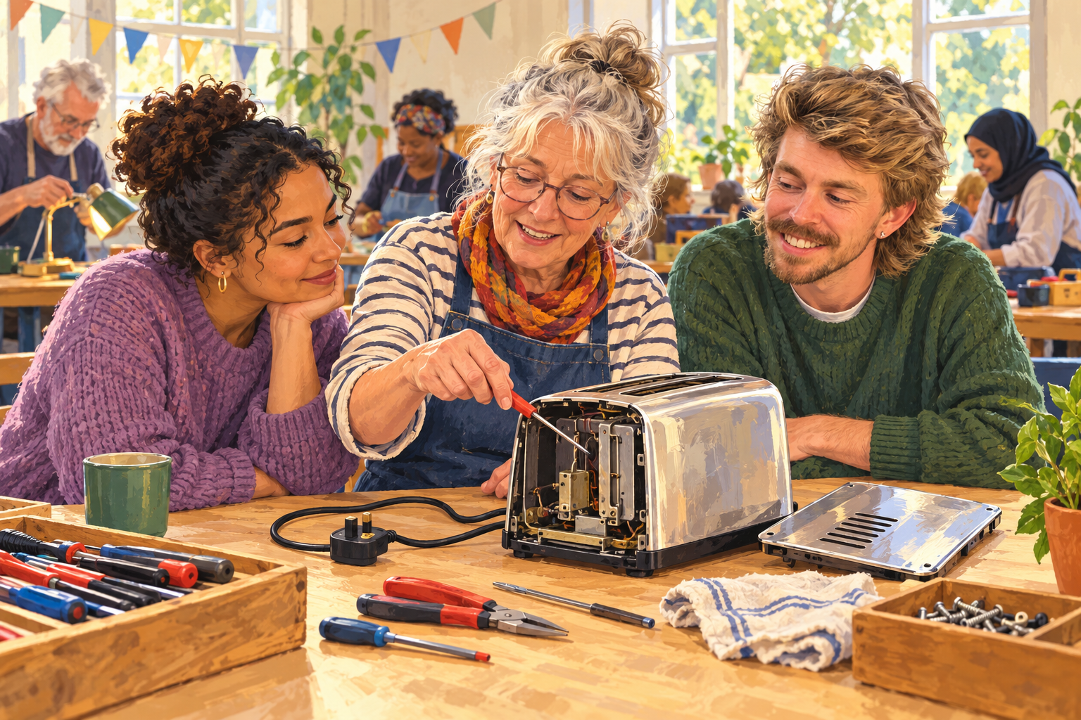 A north London repair café keeps fixing after its start-up grant