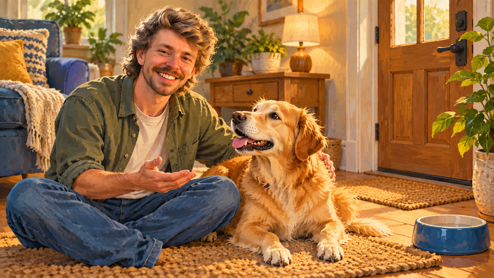 Scent training helps Hero find confidence after losing his sight
