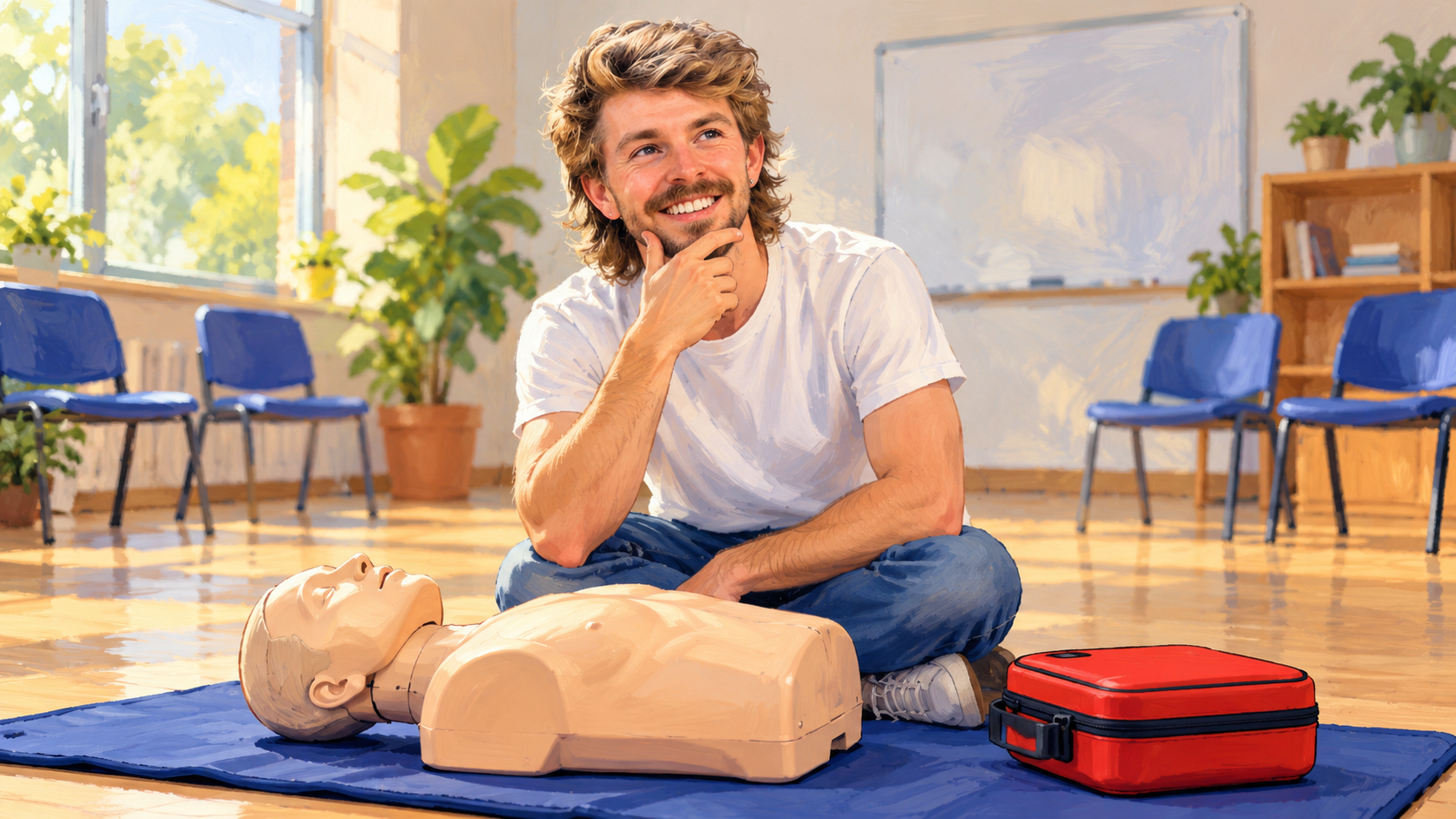 A teenager’s first-aid training helped a stranger survive