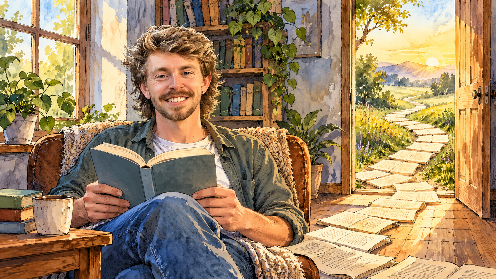 Reading helped Omar rebuild his life. Now he supports others